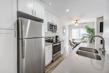 Sink With Faucet at Brookside Terrace Apartments, Encino California